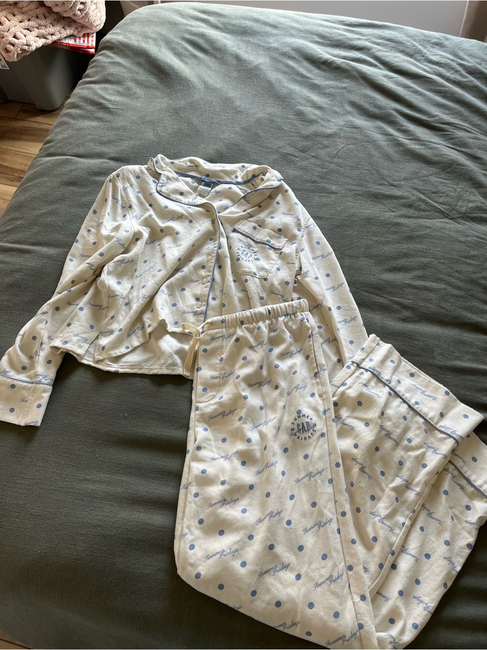 Gap Summer Fridays polka dot PJ set